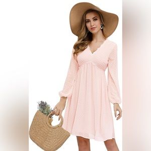 Swiss Dot Cocktail Dress. Size L.